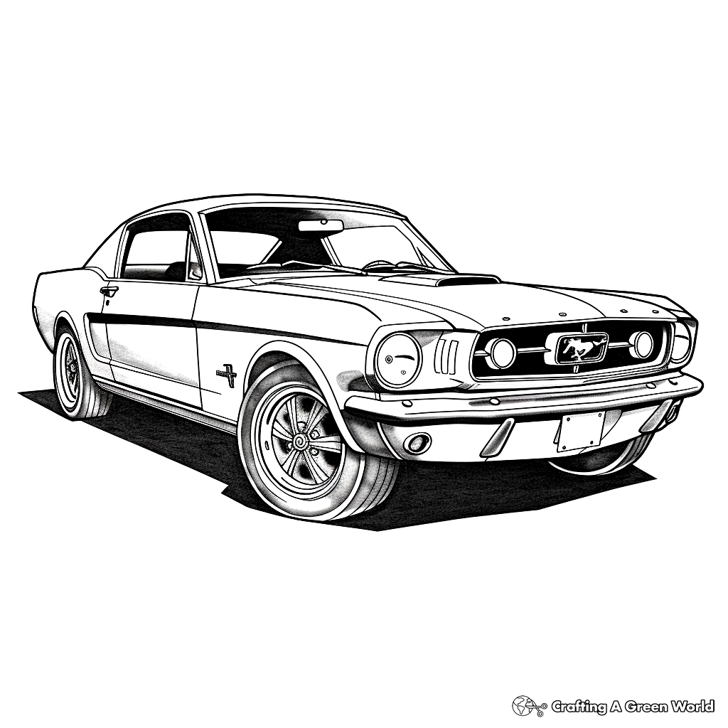 Coloring Pages Mustang Car