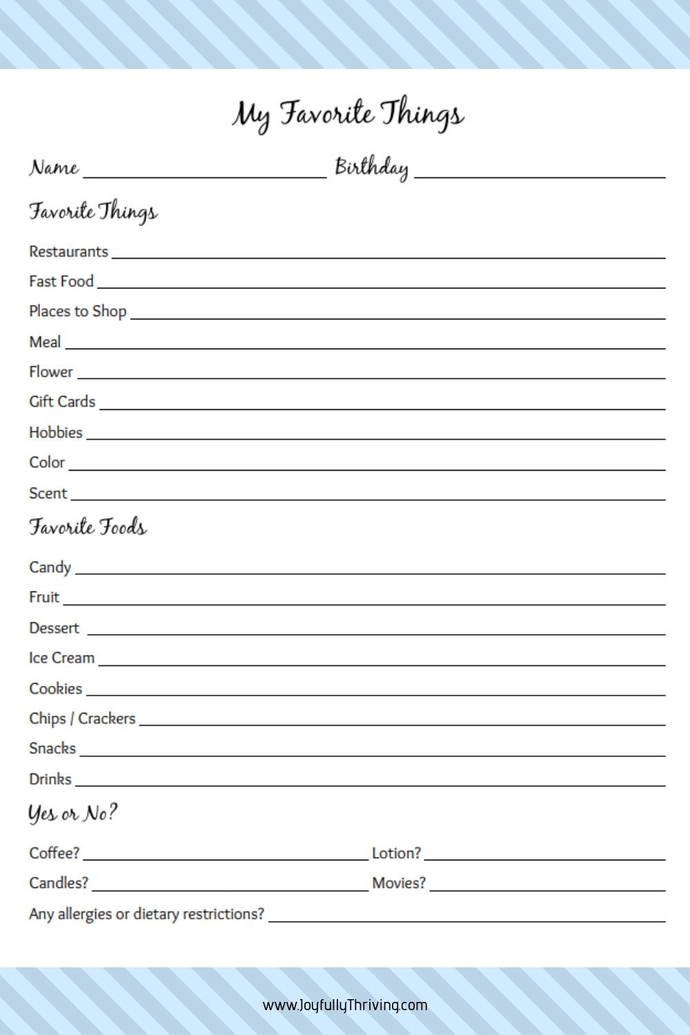 My Favorite Things Free Printable For Teachers Love This Idea So Simple And Such A Great Idea To Give Teachers Before School Starts backtoschool Printable favoritethings