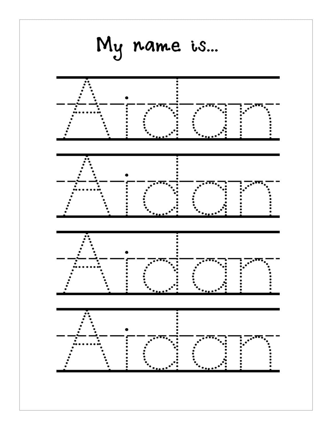 Trace Your Name Worksheet
