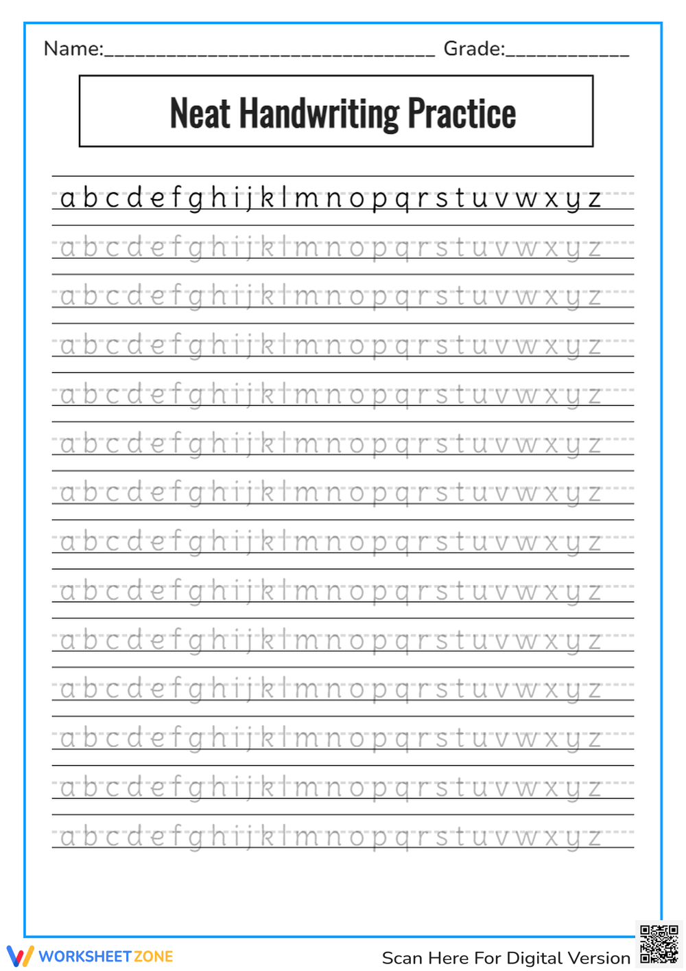 make your own handwriting practice worksheets