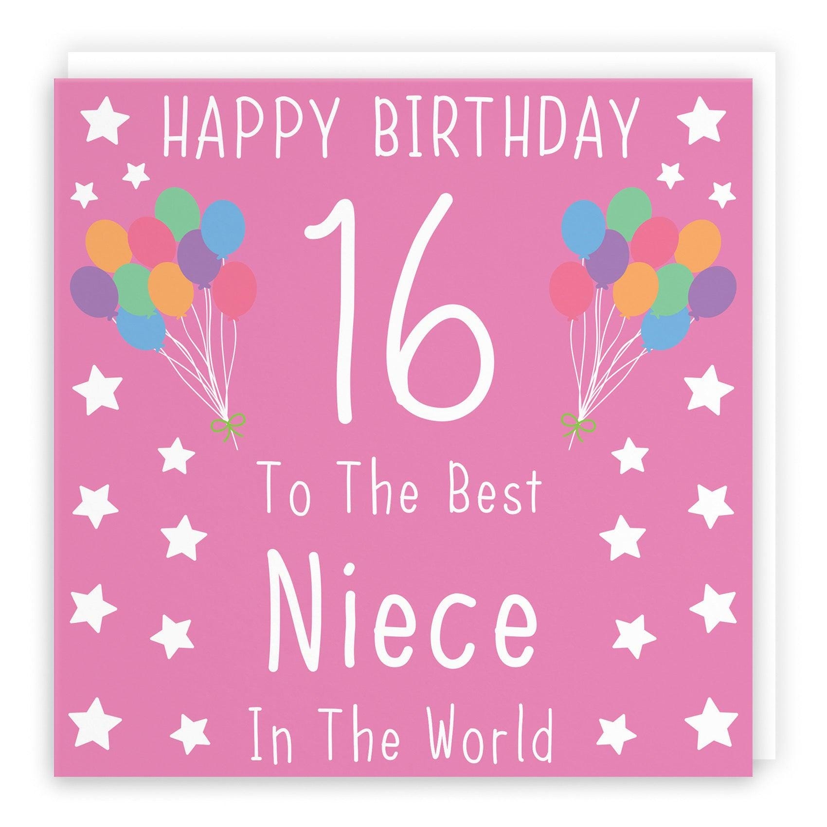 Niece 16th Birthday Card Happy Birthday 16 To The Best Niece In The World Iconic Collection Etsy Israel