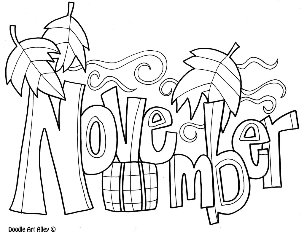 coloring pages for november