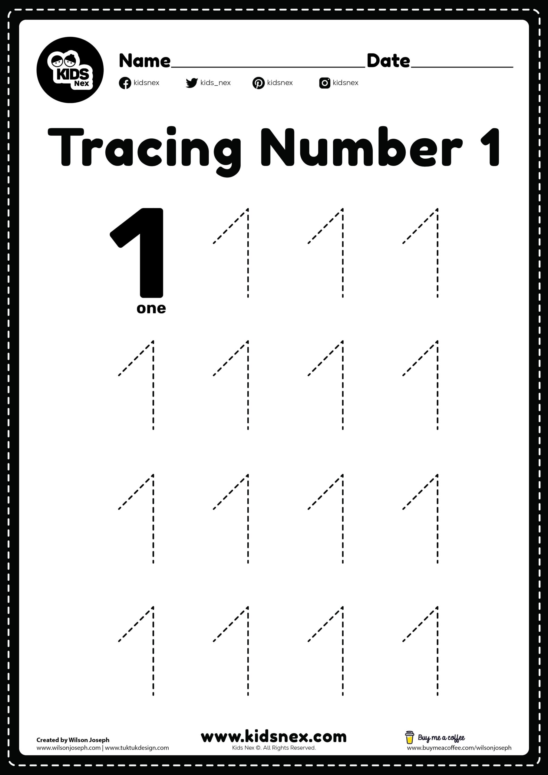 pdf number tracing worksheets