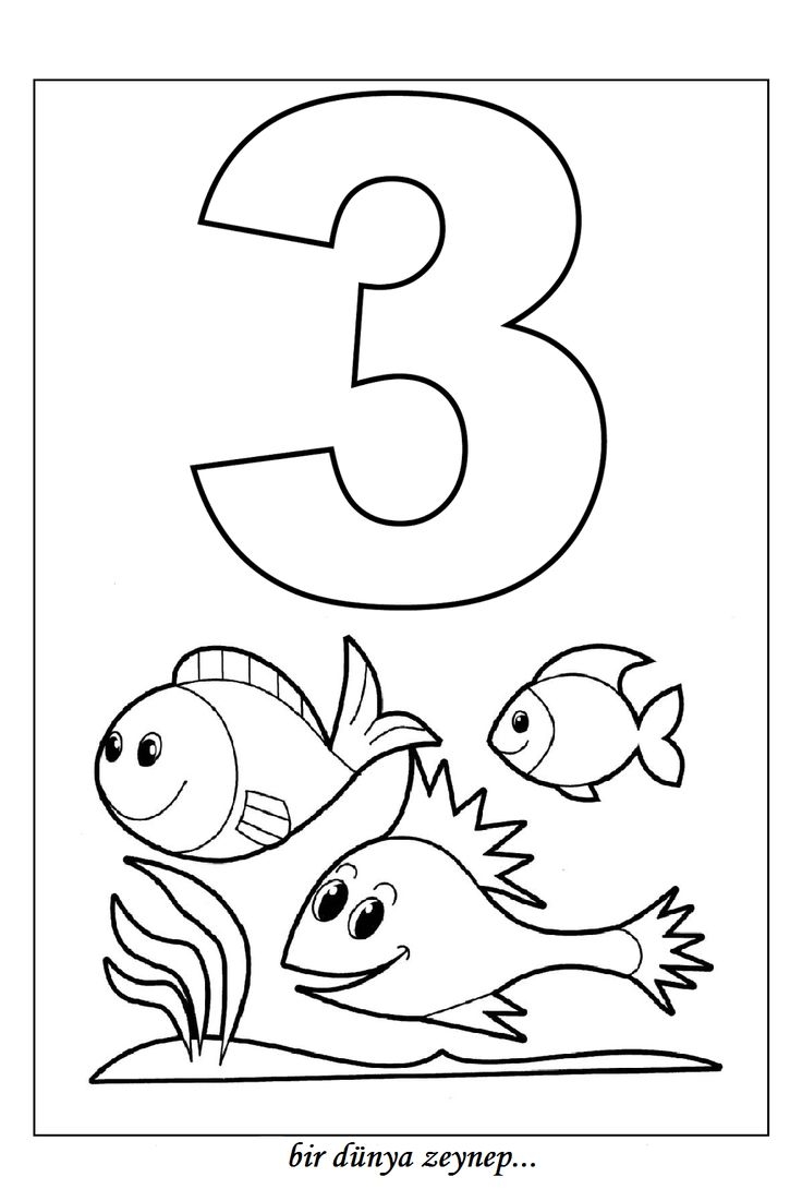 number 3 worksheets for preschool