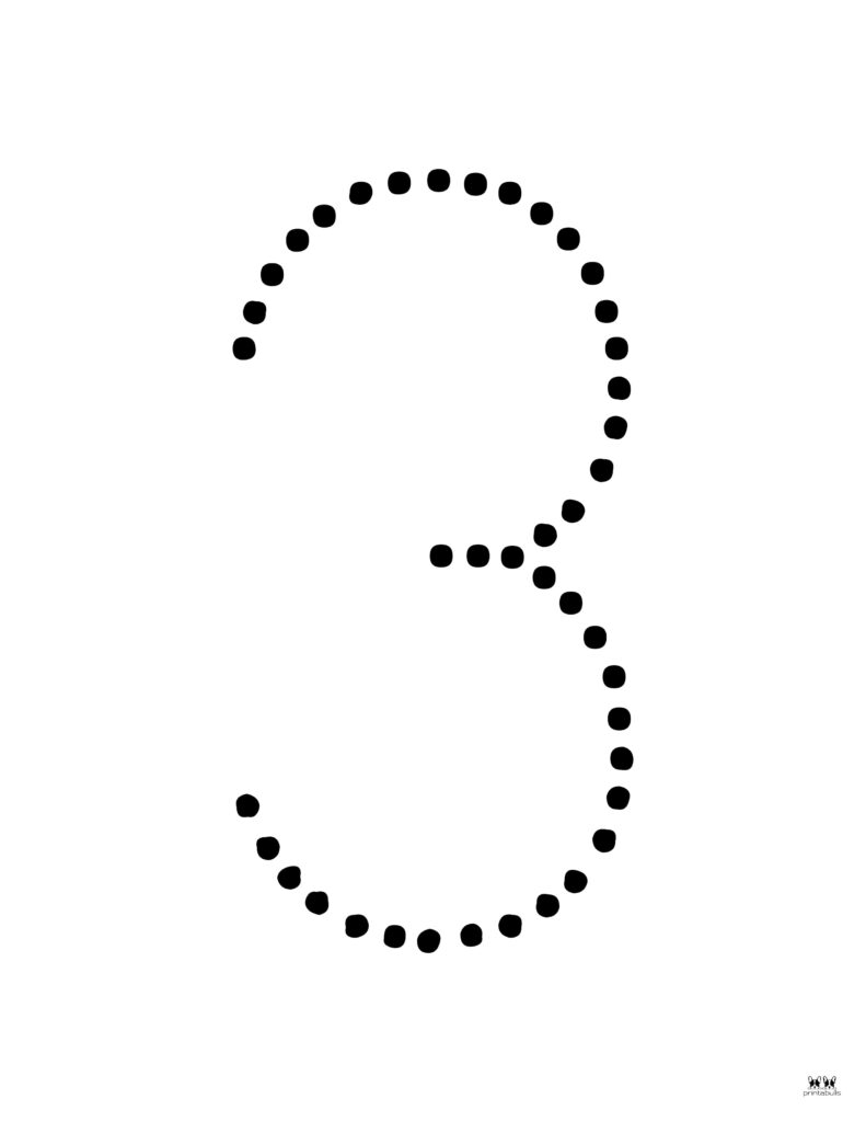 Number 3 Tracing Worksheets 15 FREE Pages Printabulls