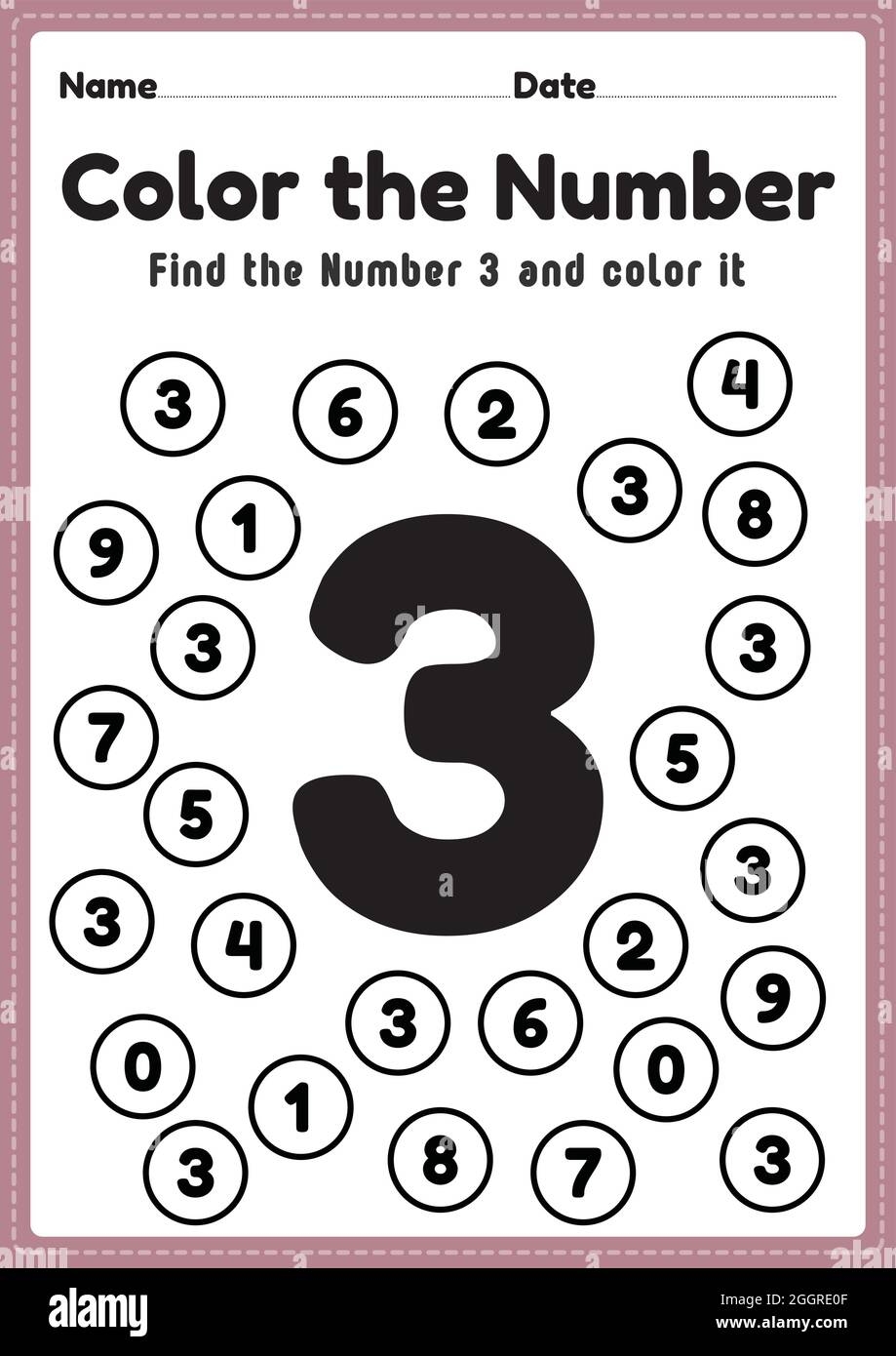 Worksheet For Number 3