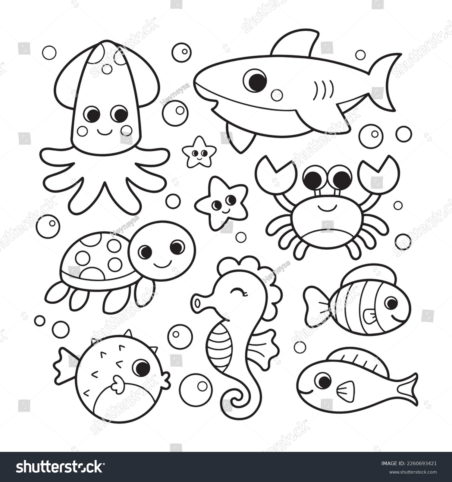 Coloring Pages Ocean Creatures