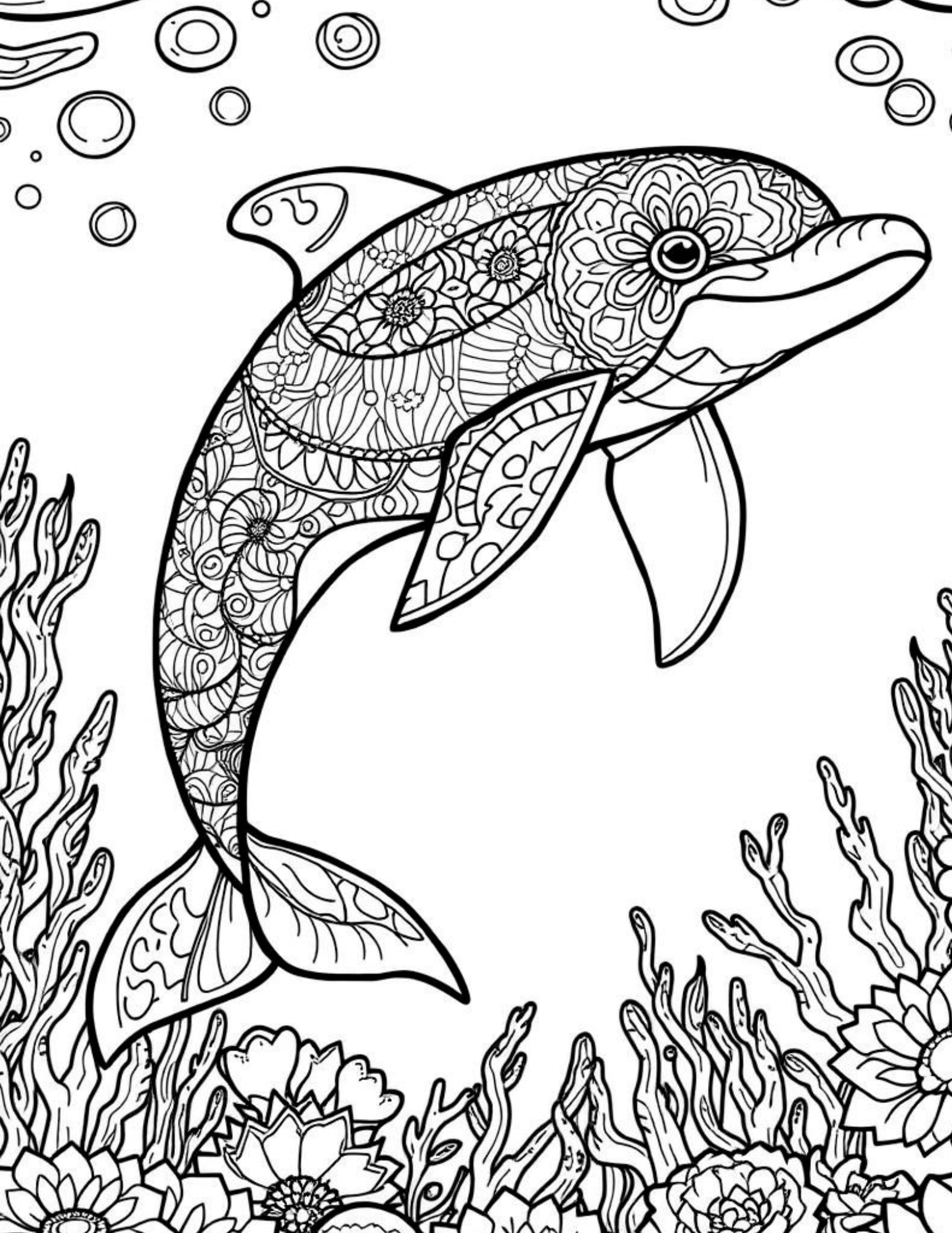 coloring picture of ocean