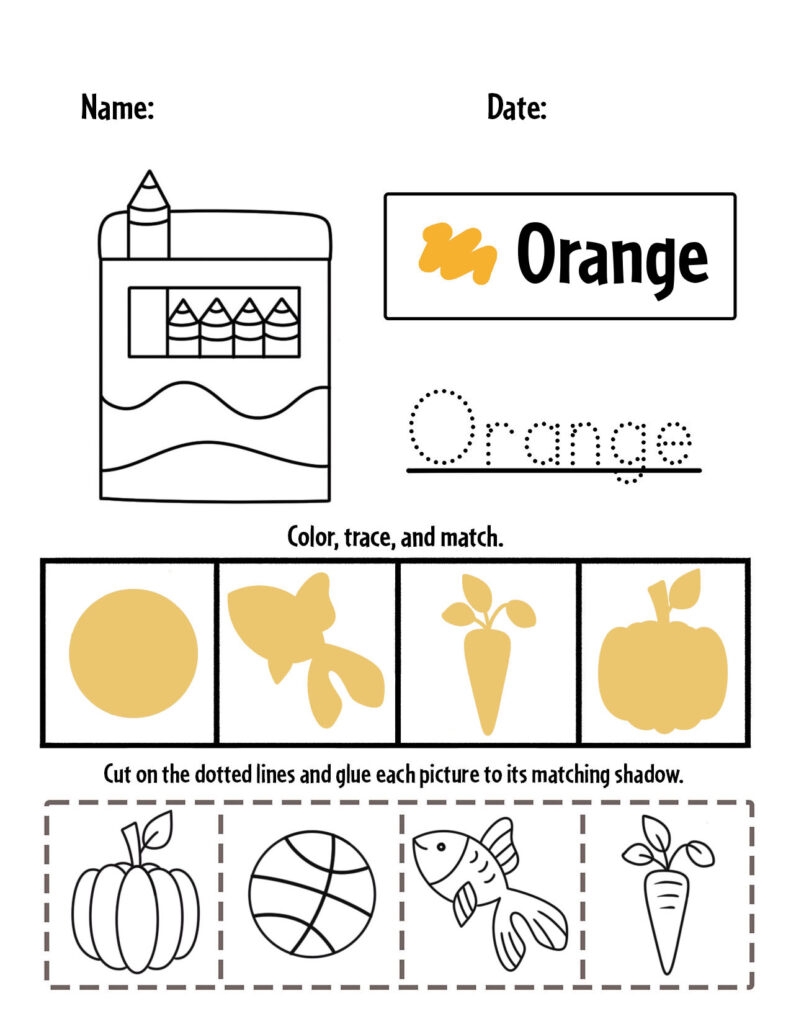 color worksheets for preschoolers