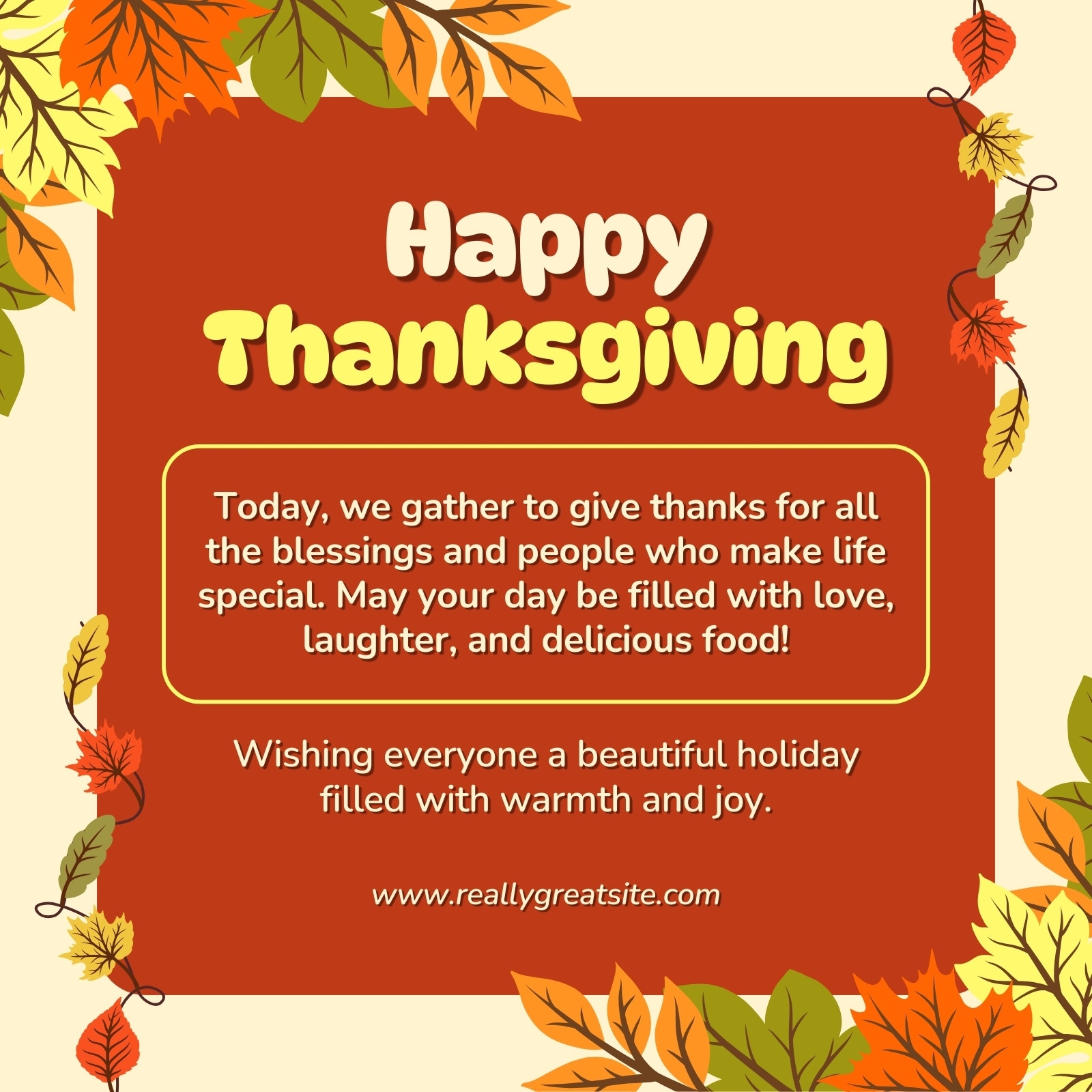 happy thanksgiving wishes for everyone