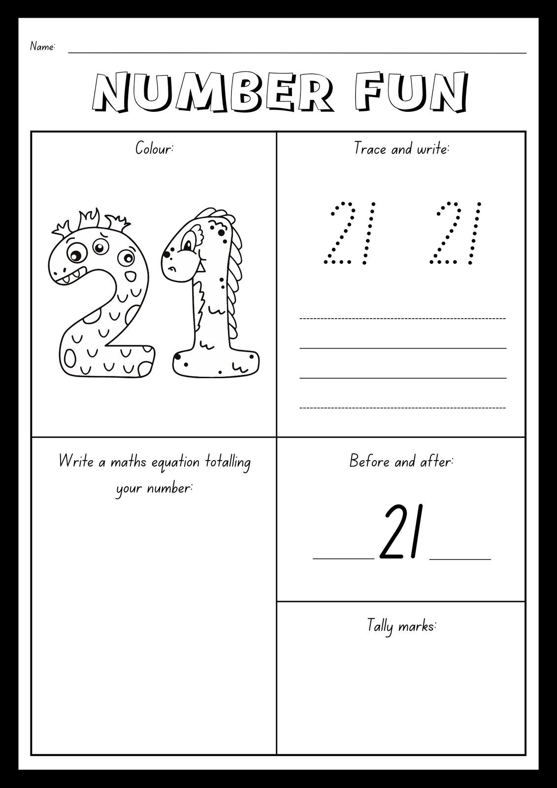 Page 2 Customize 154 Kindergarten Number Activities Worksheets Templates Online Canva