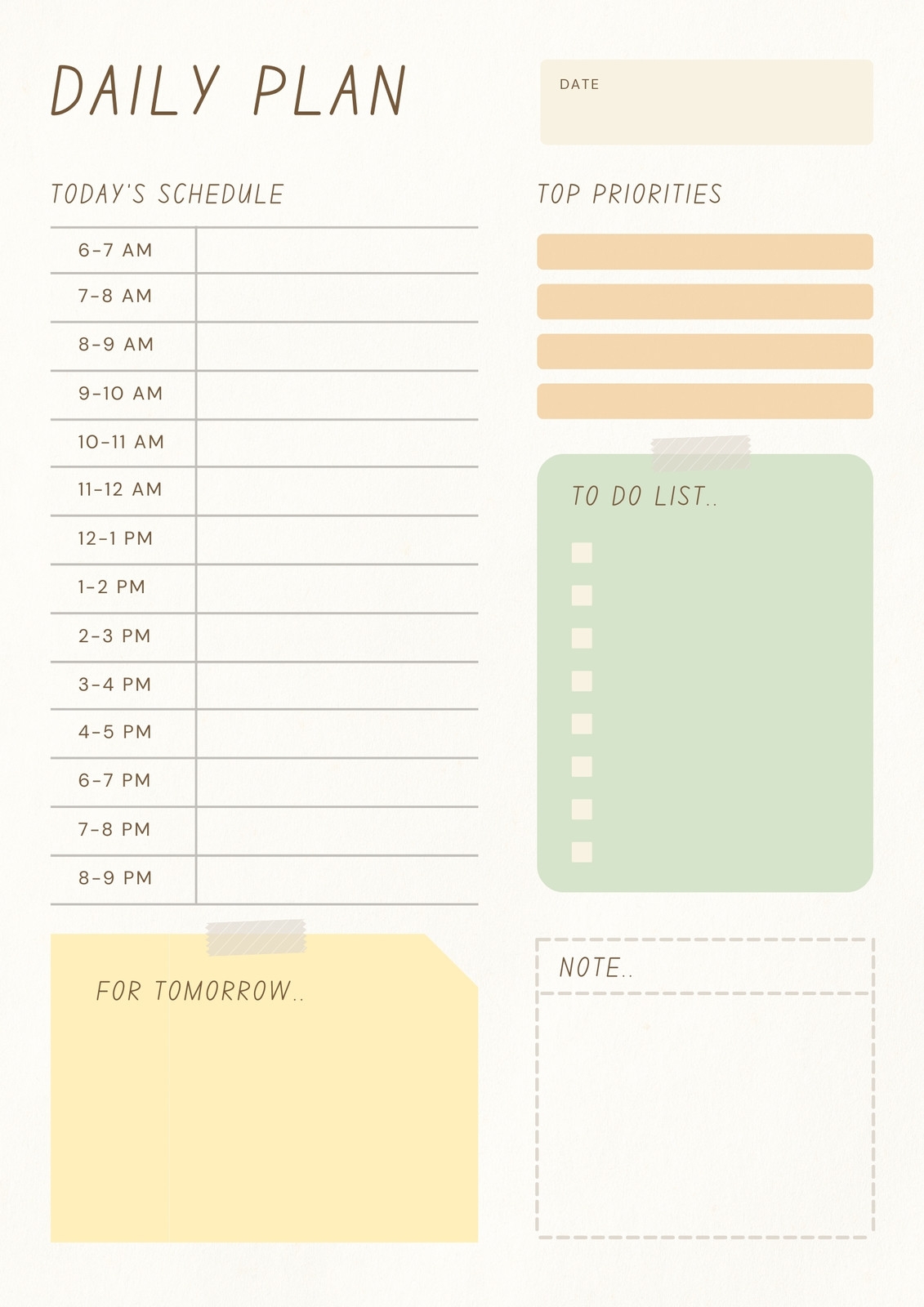 Page 4 Free Printable Planner Templates To Customize Canva
