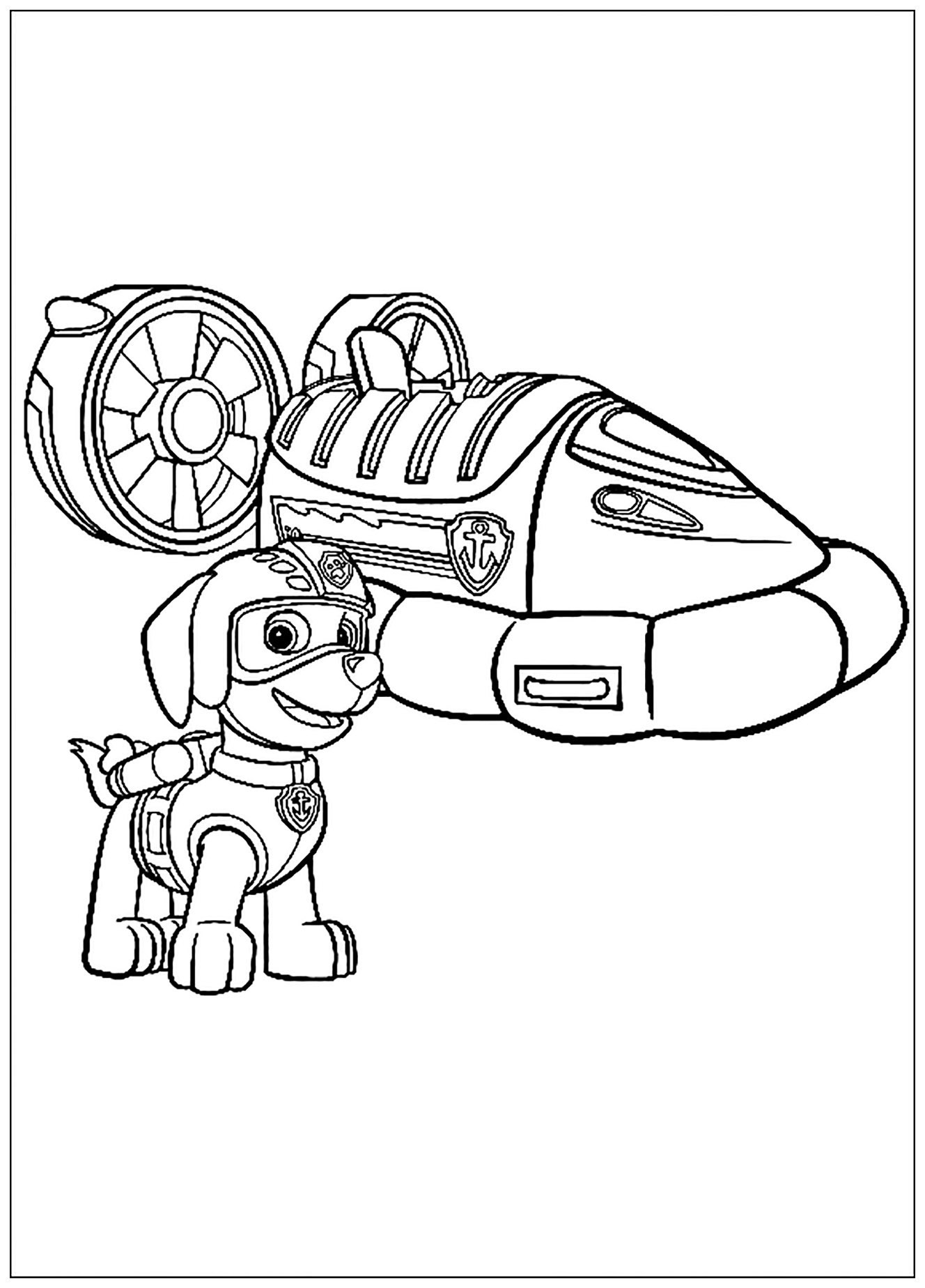 Patrol Zuma Paw Patrol Coloring Pages