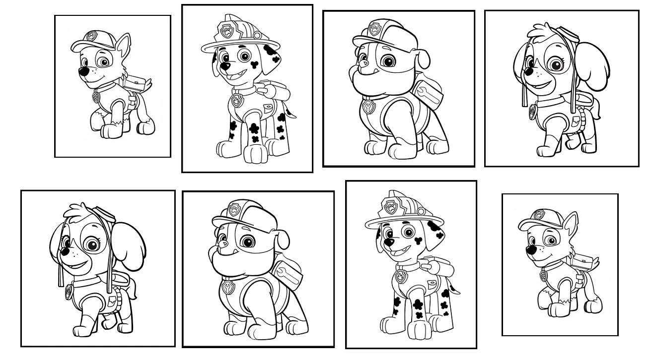 Paw Patrol 44319 Cartoons And Animated Shows Free Printable Coloring Pages