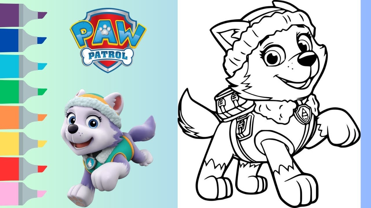 paw patrol coloring page