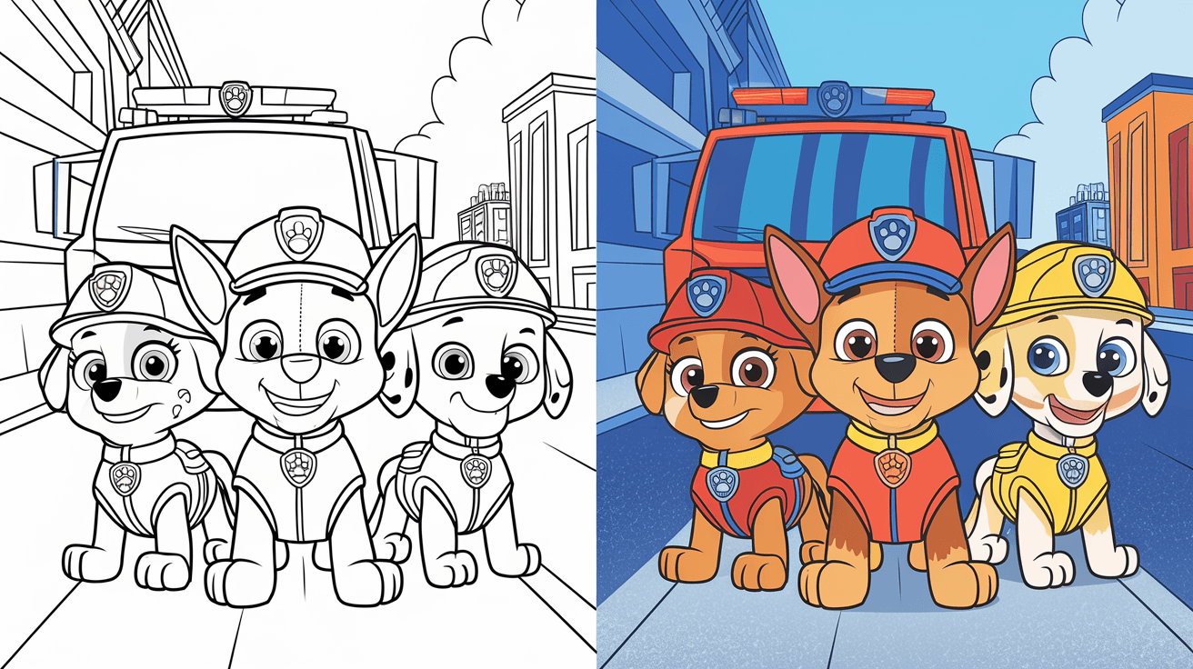 paw patrol printable coloring book