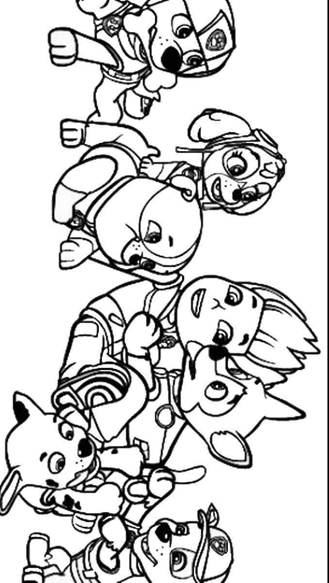 Paw Patrol Coloring Pages FREE Printable 125 KoloringPages Libri Da Colorare Disegni Da Colorare Cartoni Animati