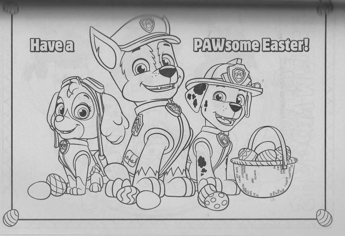 Paw Patrol Coloring Book Pages