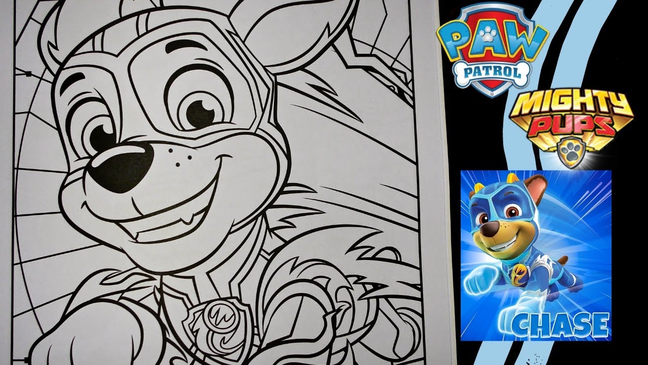 chase paw patrol coloring pages