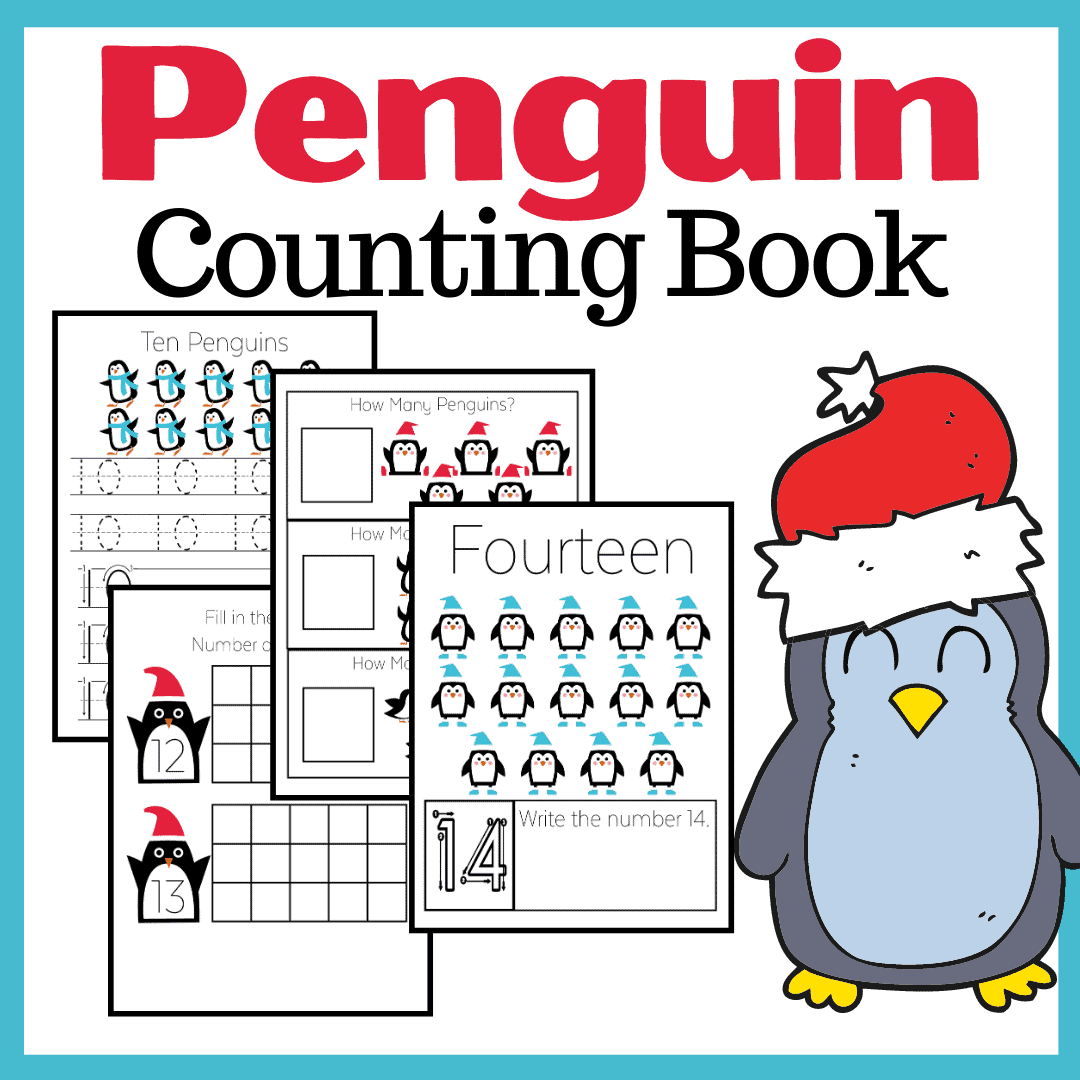 Penguin Counting Worksheets Homeschool Preschool Shop