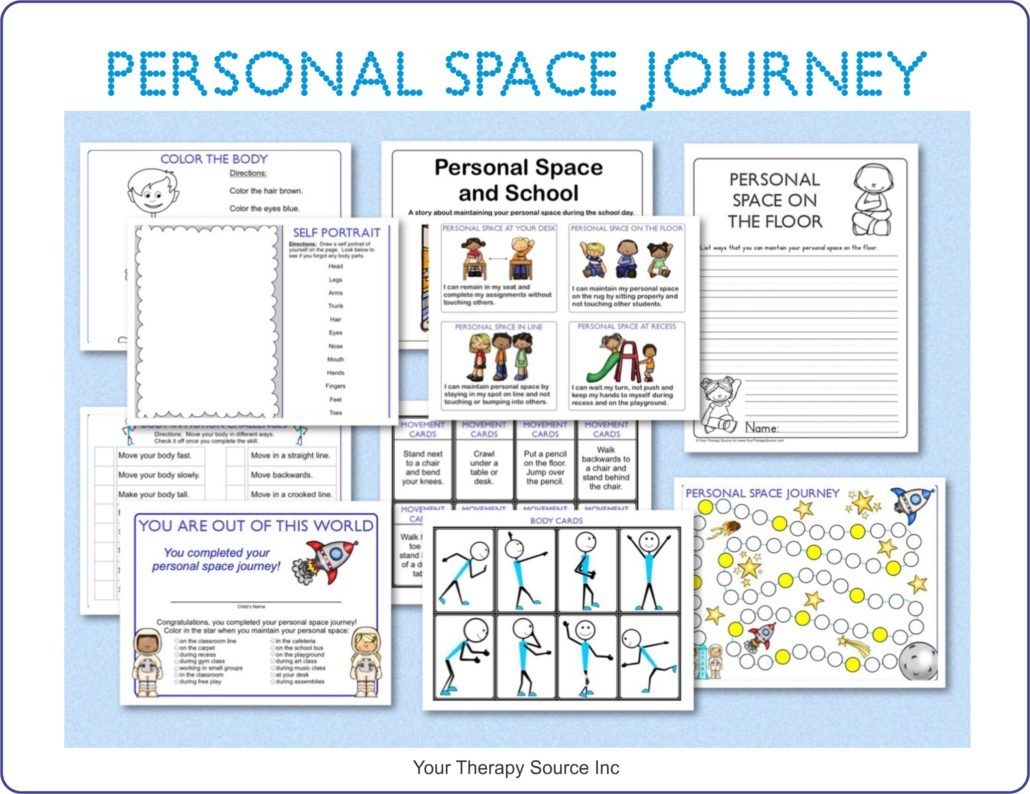 personal space bubble worksheet