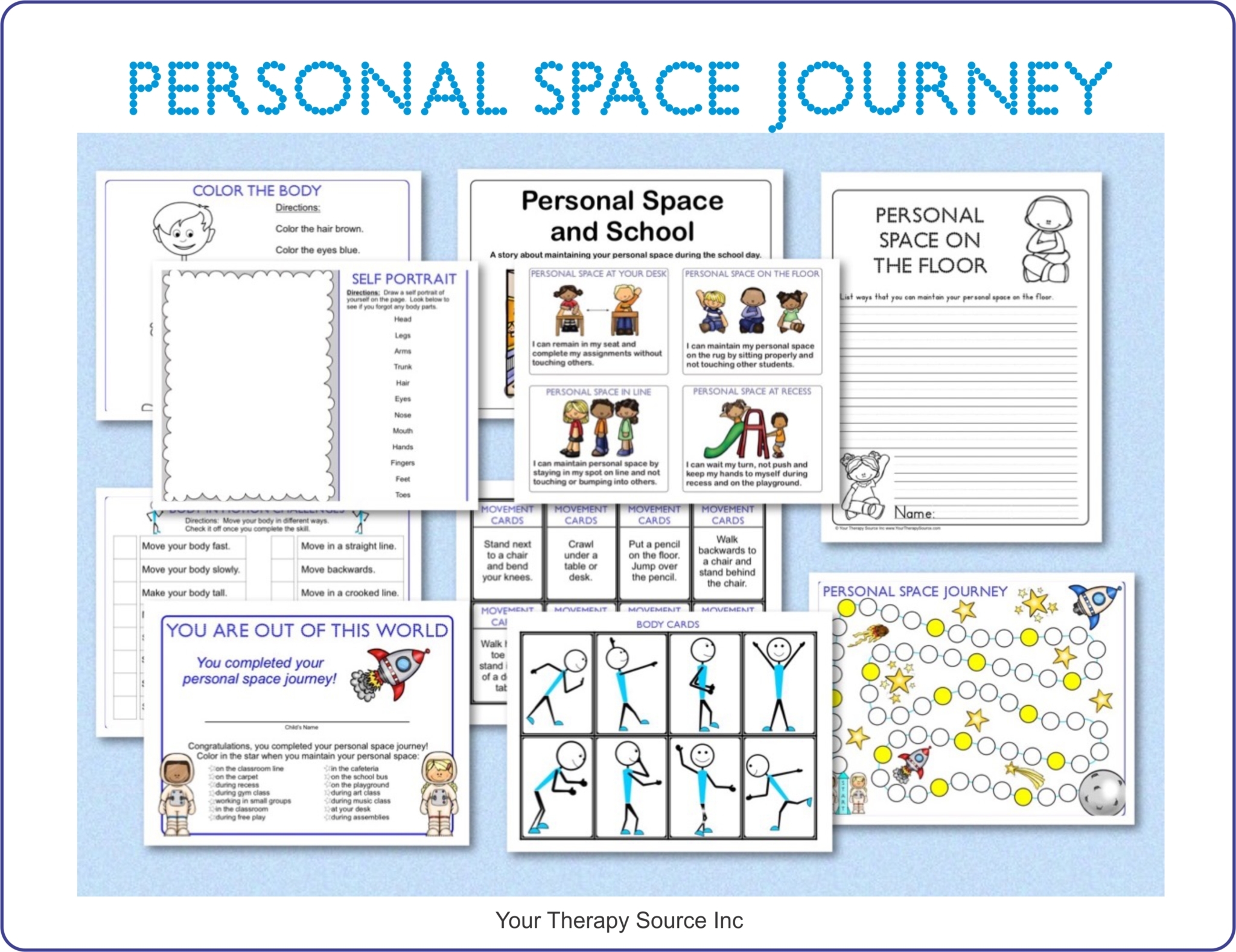 Free Printable Personal Space Worksheets Pdf