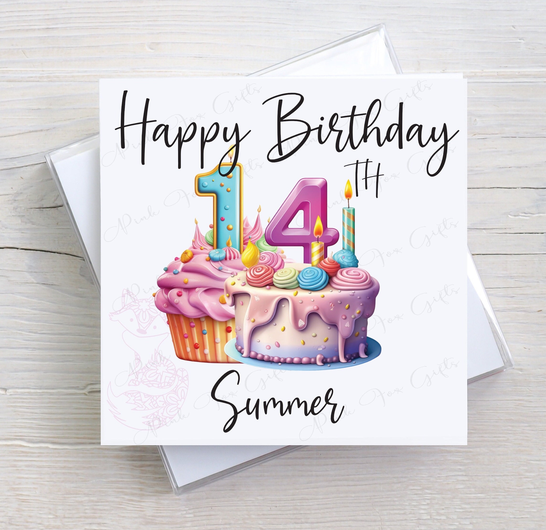 Personalised 14th Birthday Card Etsy