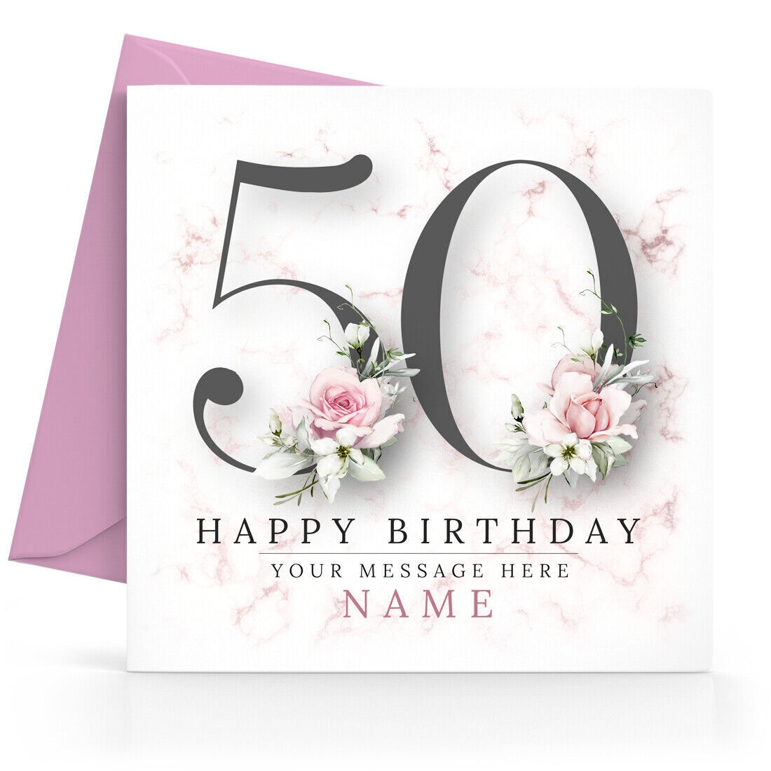 Personalised 50th Birthday Card Female Daughter Granddaughter Sister Friend Wife EBay