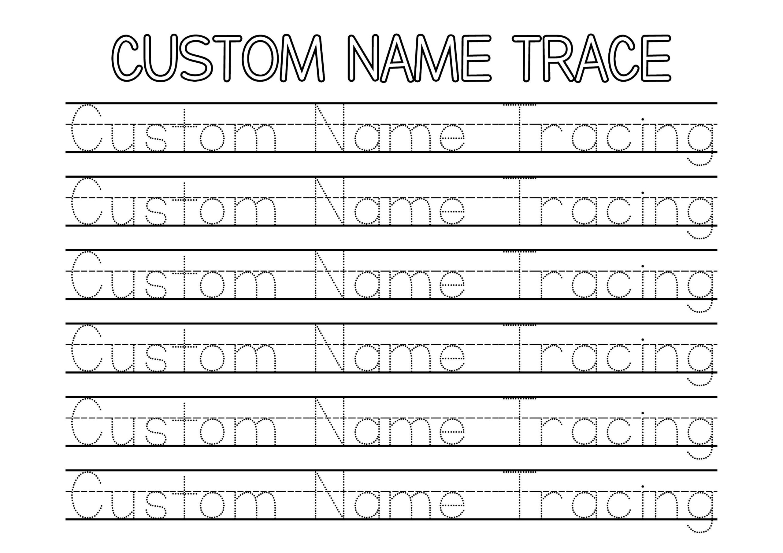handwriting name practice worksheets