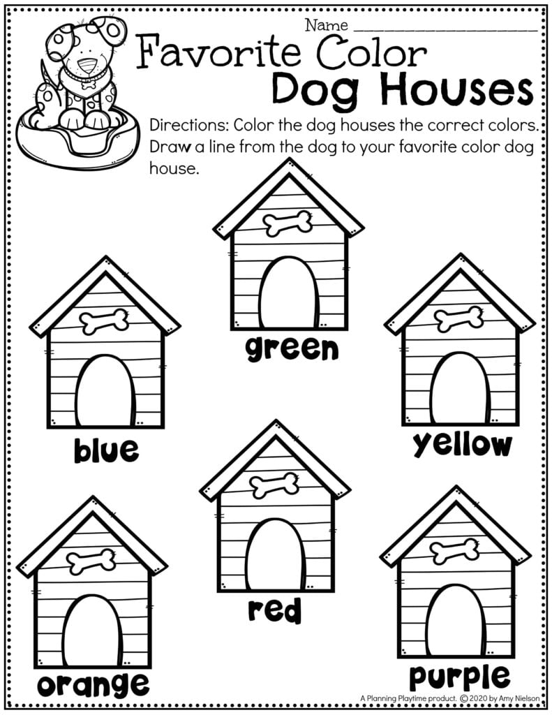 Pets Worksheets For Preschool