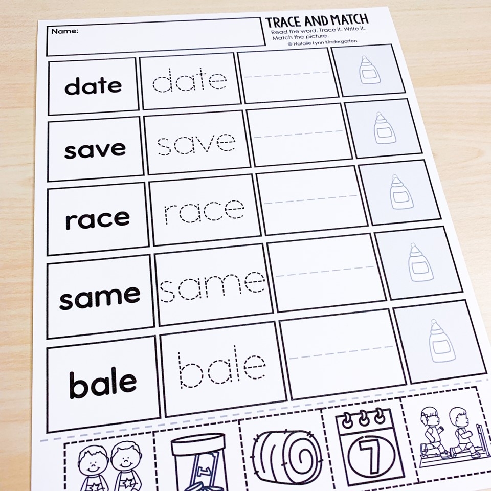 trace and write worksheets
