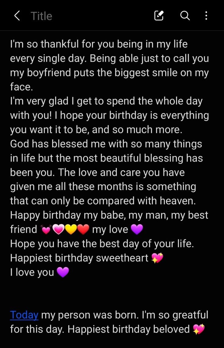 birthday wishes for a boyfriend