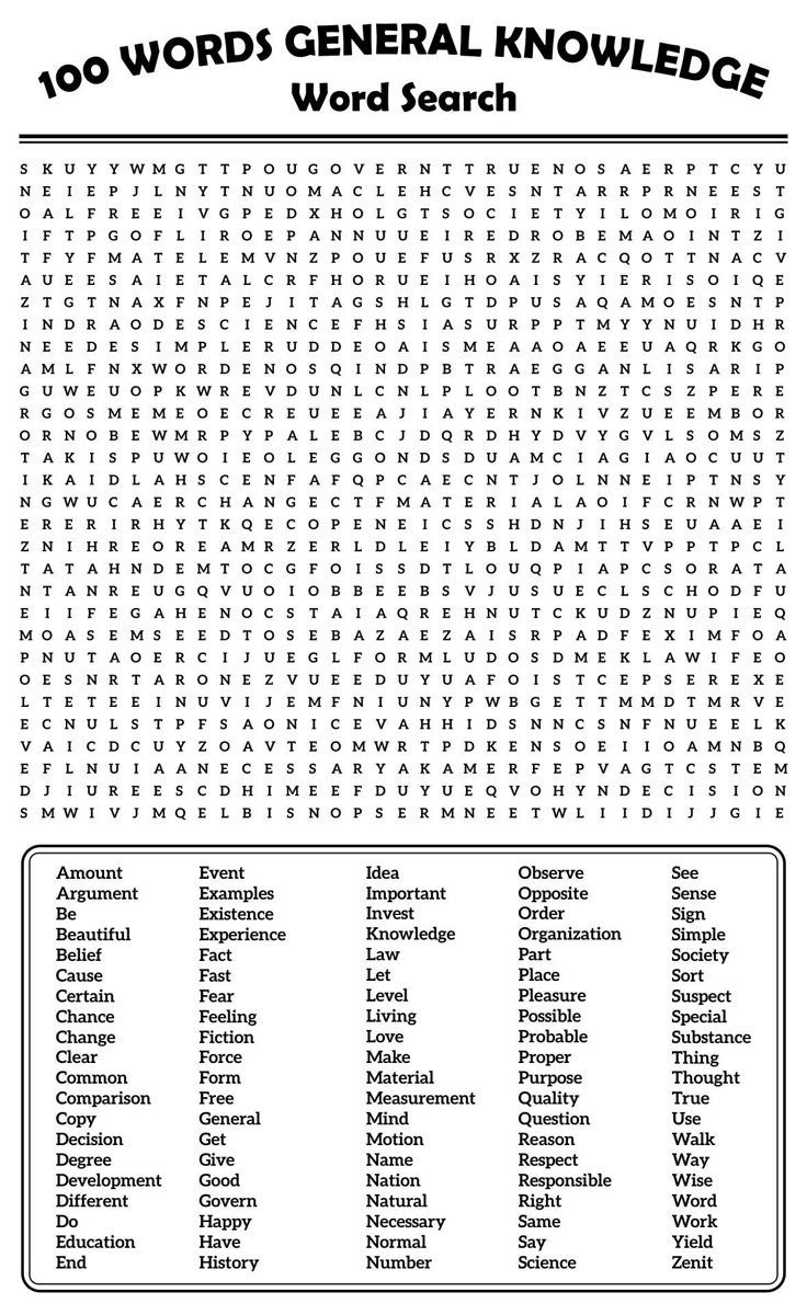 word search worksheets hard