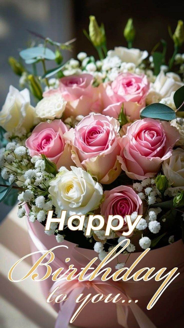 Pin By Stella On Happy Birthday Happy Birthday Wishes Cake Happy Birthday Flower Cake Happy Birthday Floral