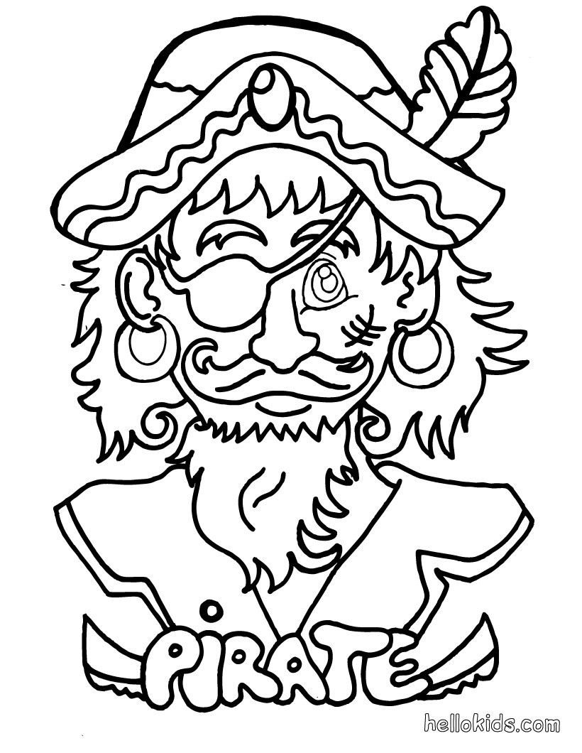 coloring pages of pirates
