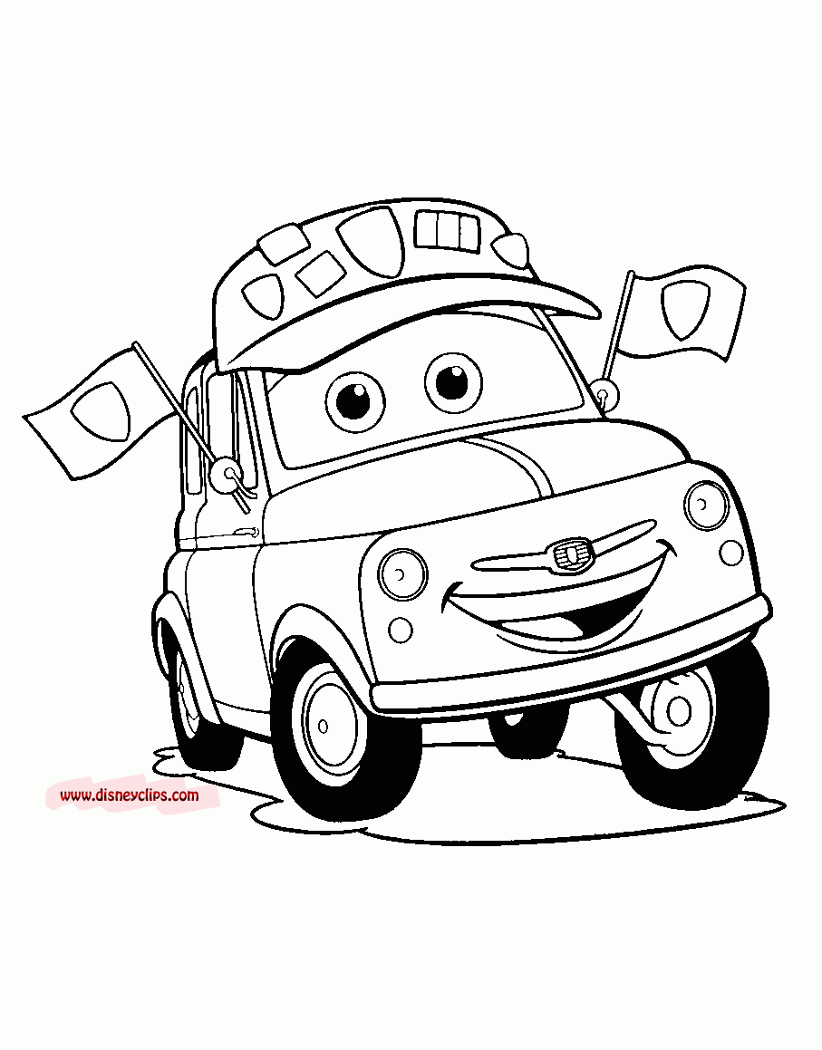 Pixar Cars Coloring Pages
