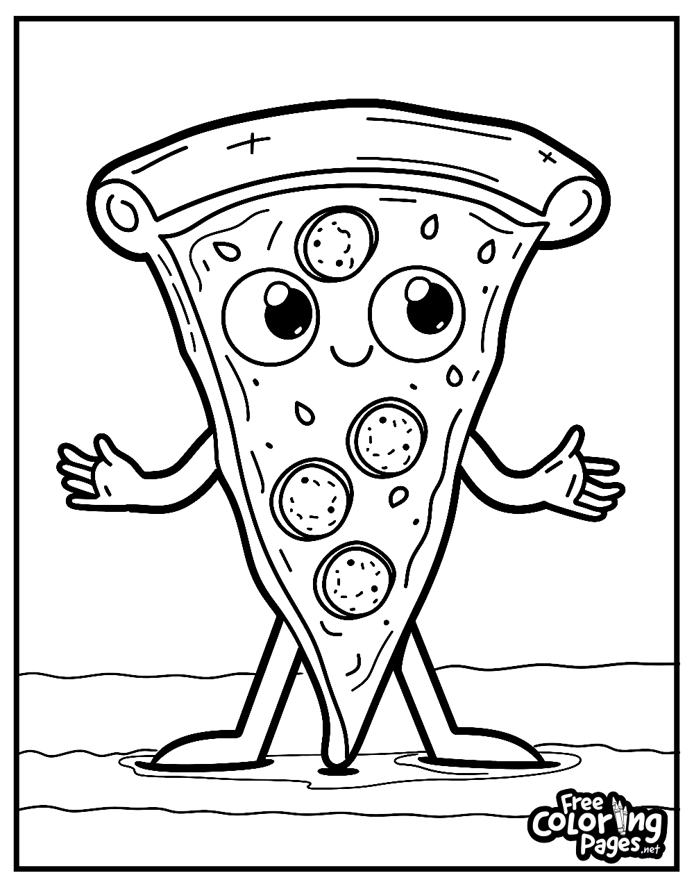 Pizza Coloring Pages Free Coloring Pages