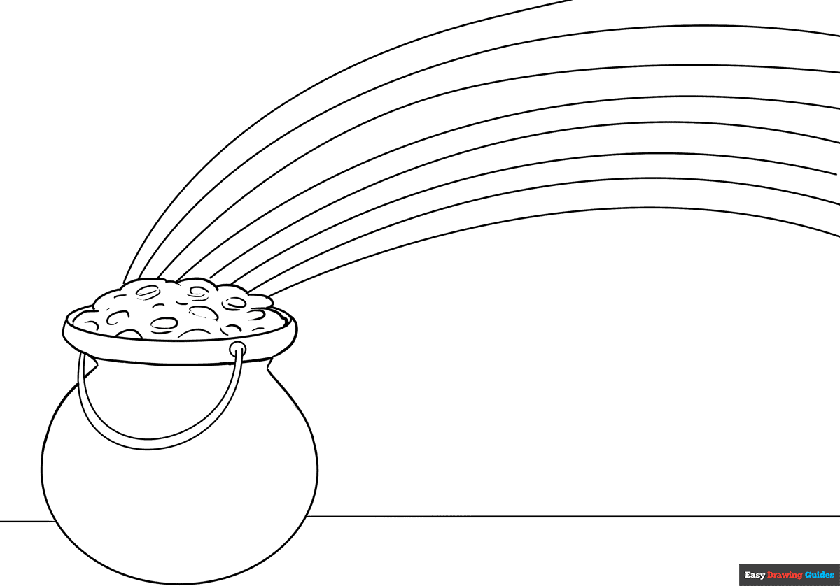 pot of gold coloring page