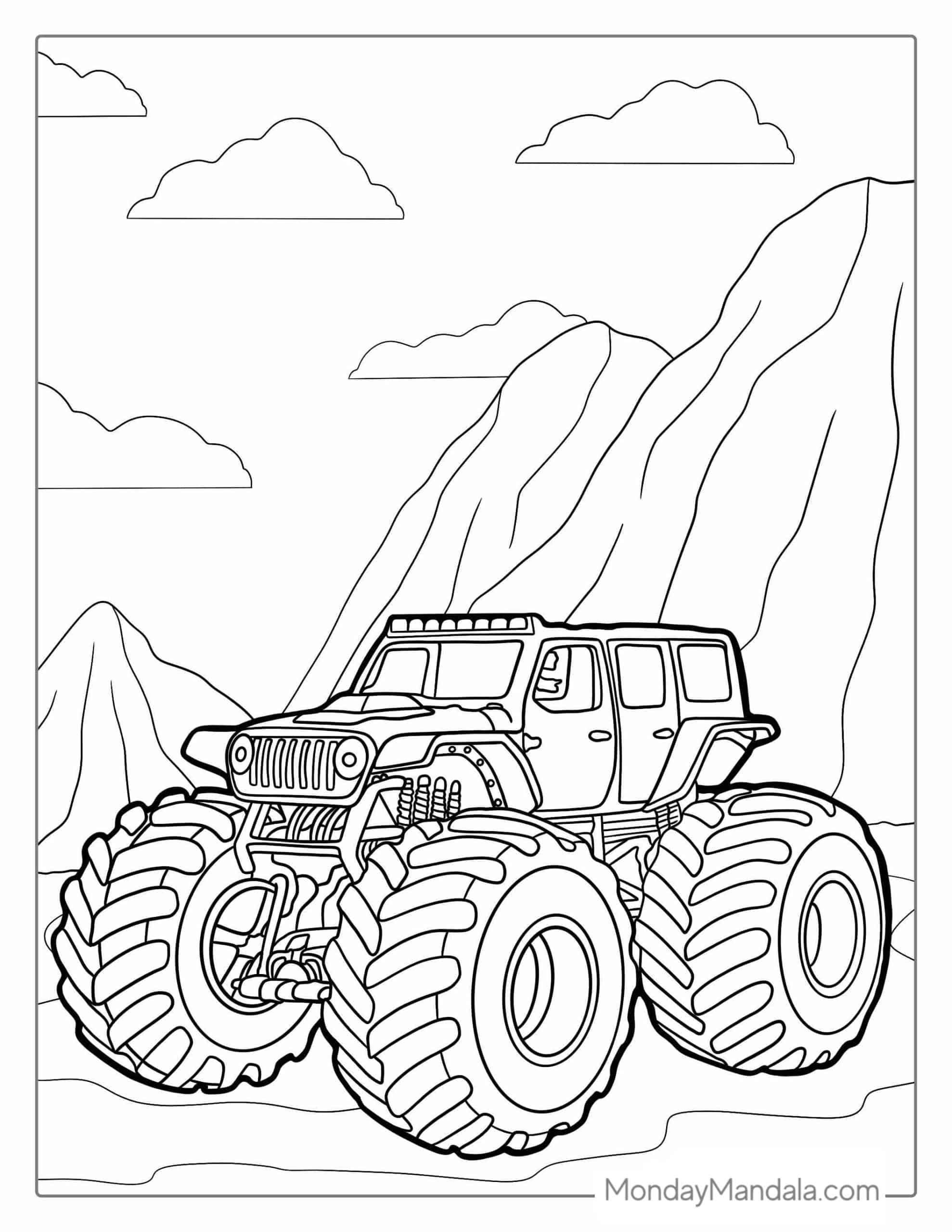 Predator Monster Truck Kids Coloring Pages Pinterest Predator Monster Truck Kids Coloring Pages Pinterest