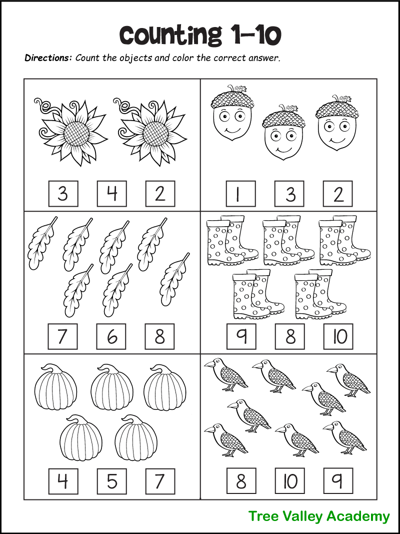 Preschool Number Worksheets 1 10 Worksheetspack Worksheets Library