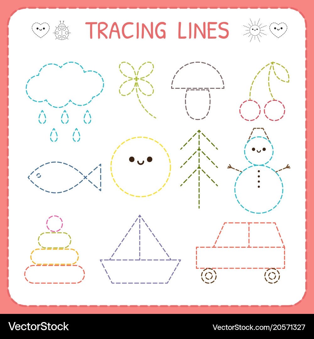 Tracing Worksheet For Preschool