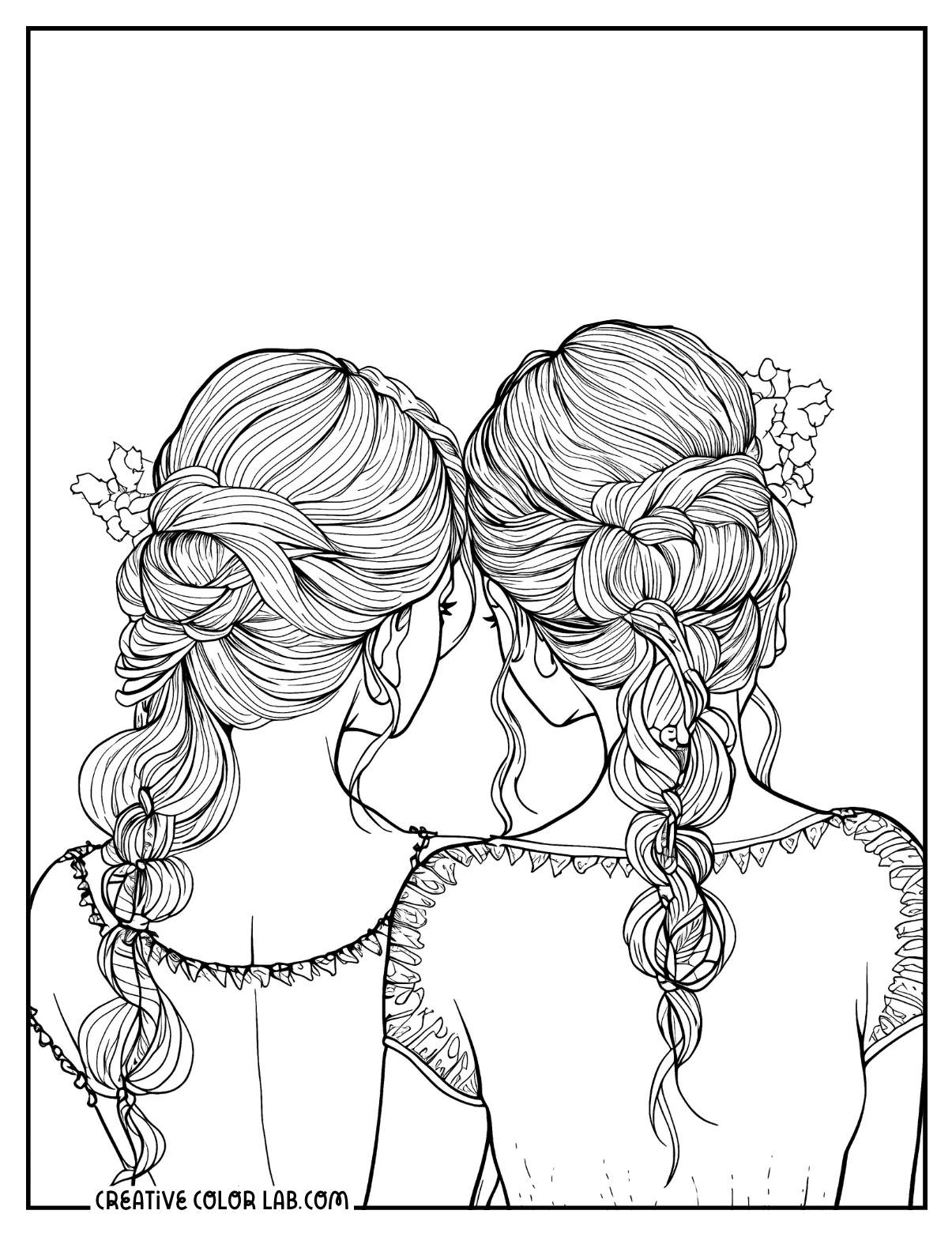 Best Friend Coloring Sheets