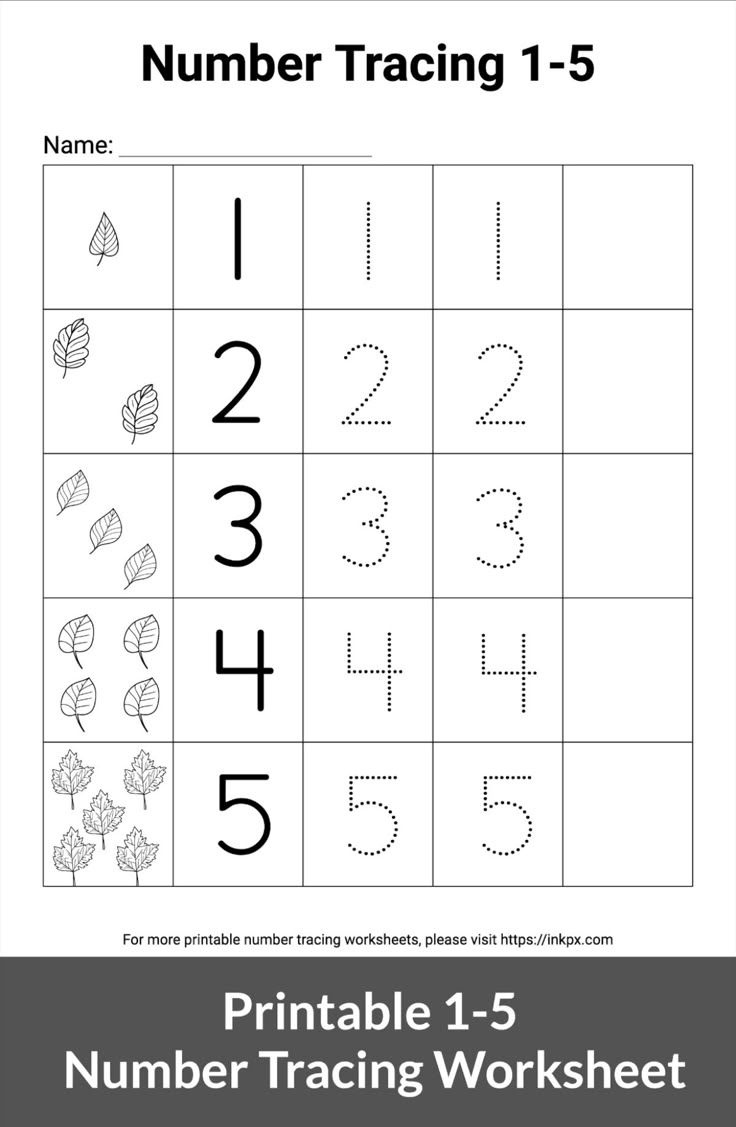 number worksheets printable free