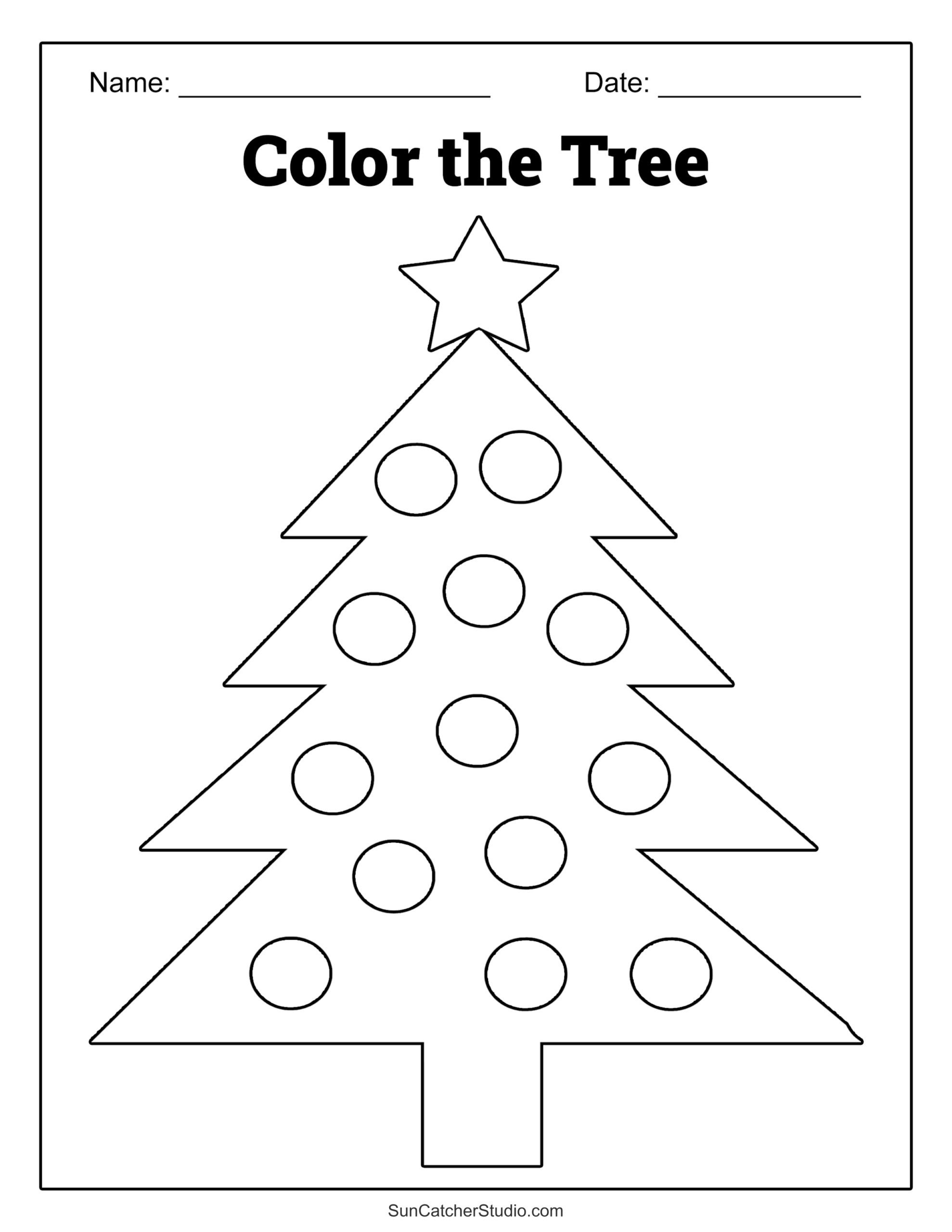 Printable Christmas Tree Coloring Pages And Sheets Free Printables Monograms Design Tools Patterns DIY Projects Printable Christmas Tree Coloring Pages And Sheets Free Printables Monograms Design Tools Patterns DIY Projects