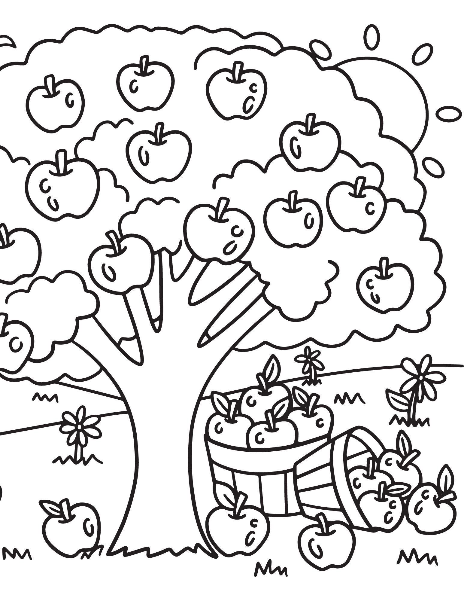 fall coloring pages for preschoolers