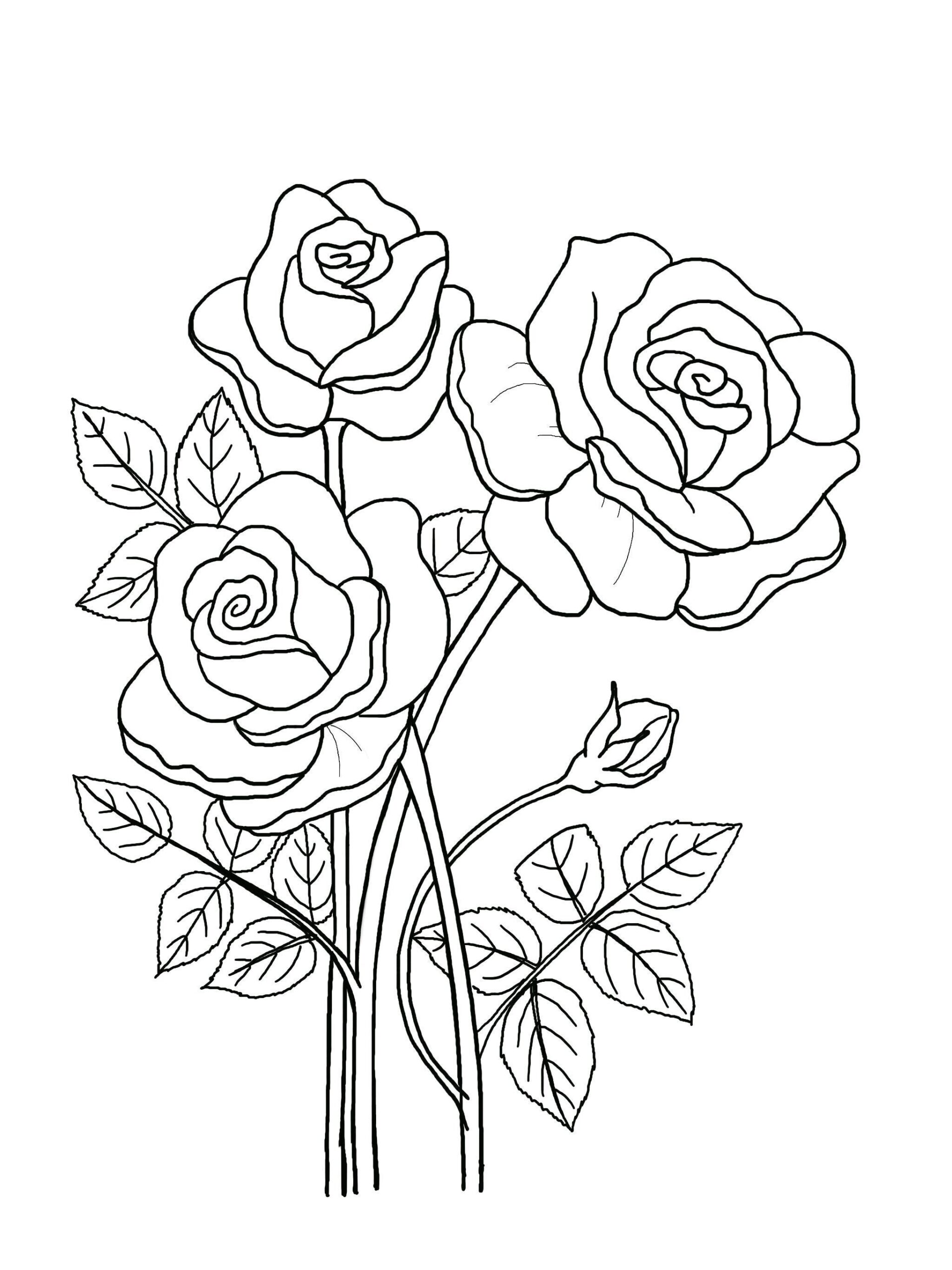 Coloring Page Of Flowers