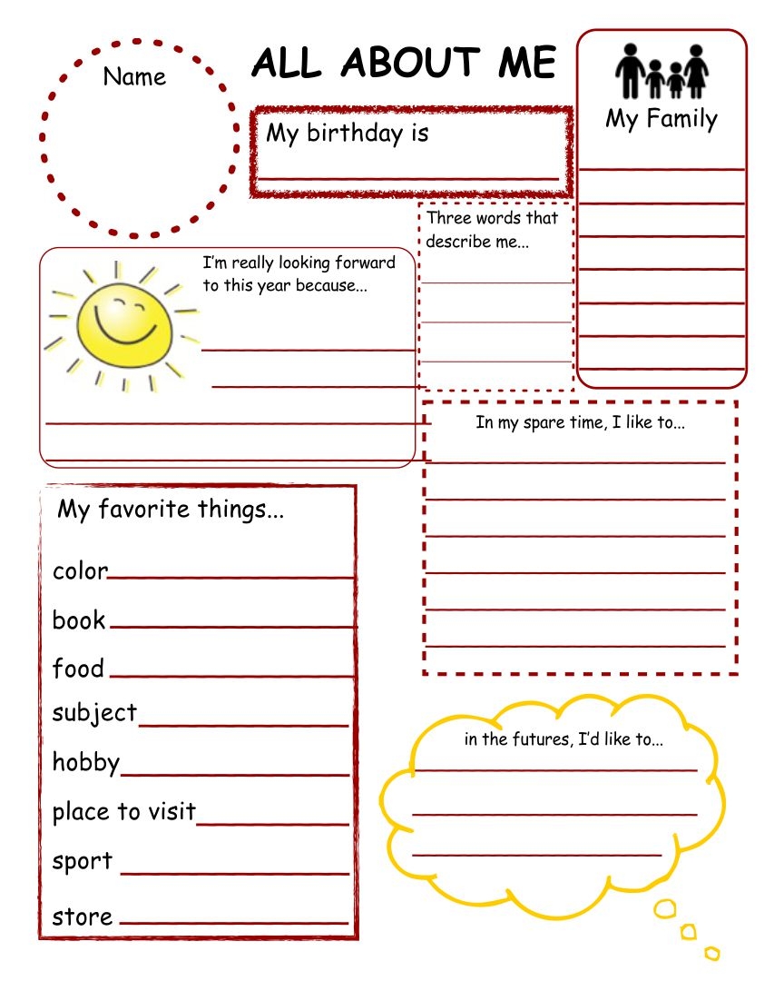 Printable Get To Know Me Questions Worksheets amp List PDF Packet Worksheets Library