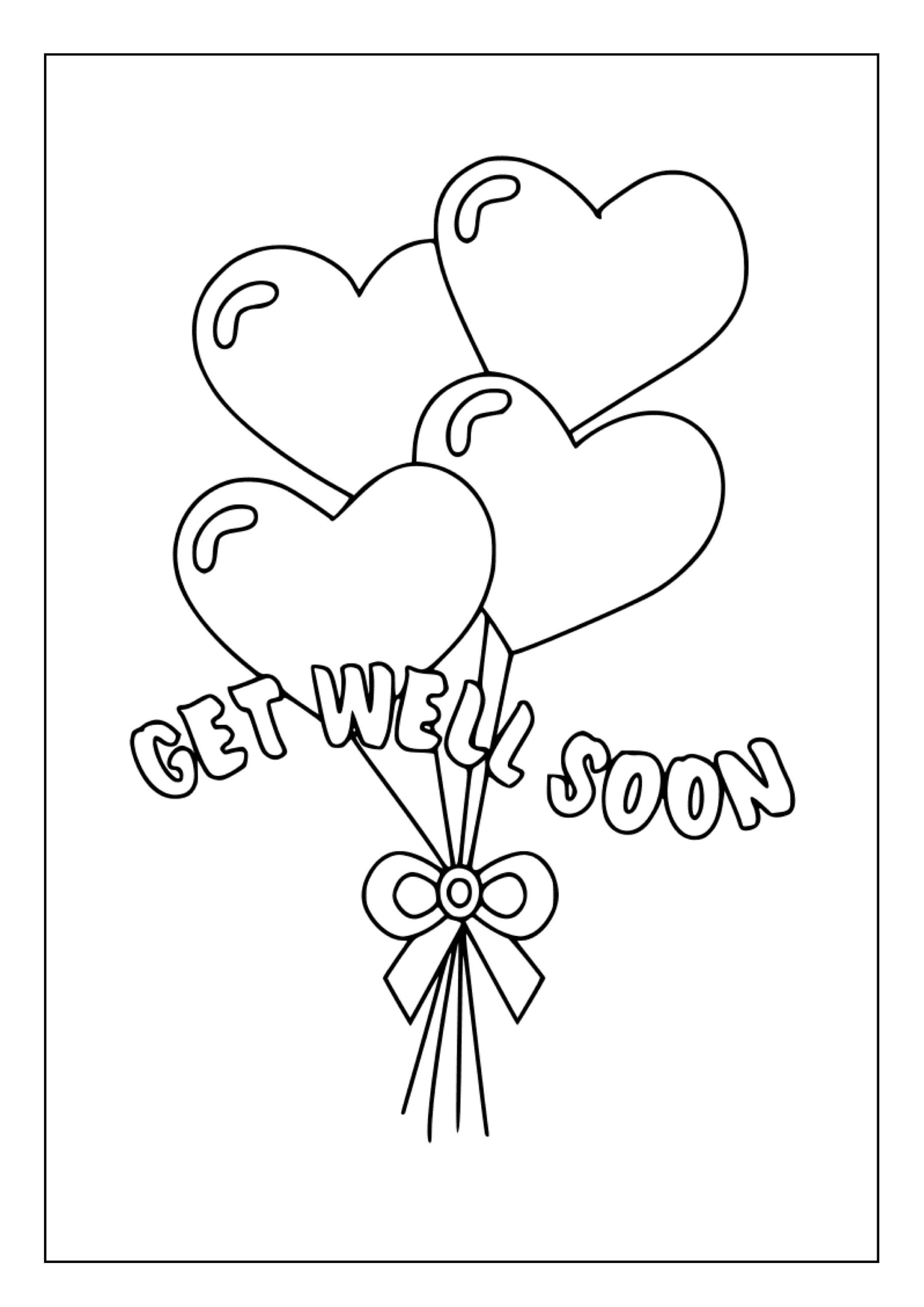 Printable Get Well Soon Coloring Pages For Kids Adults 35 Pages Instant Digital Download PDF Cute Best Wishes Cards Coloring Sheets Etsy Sweden