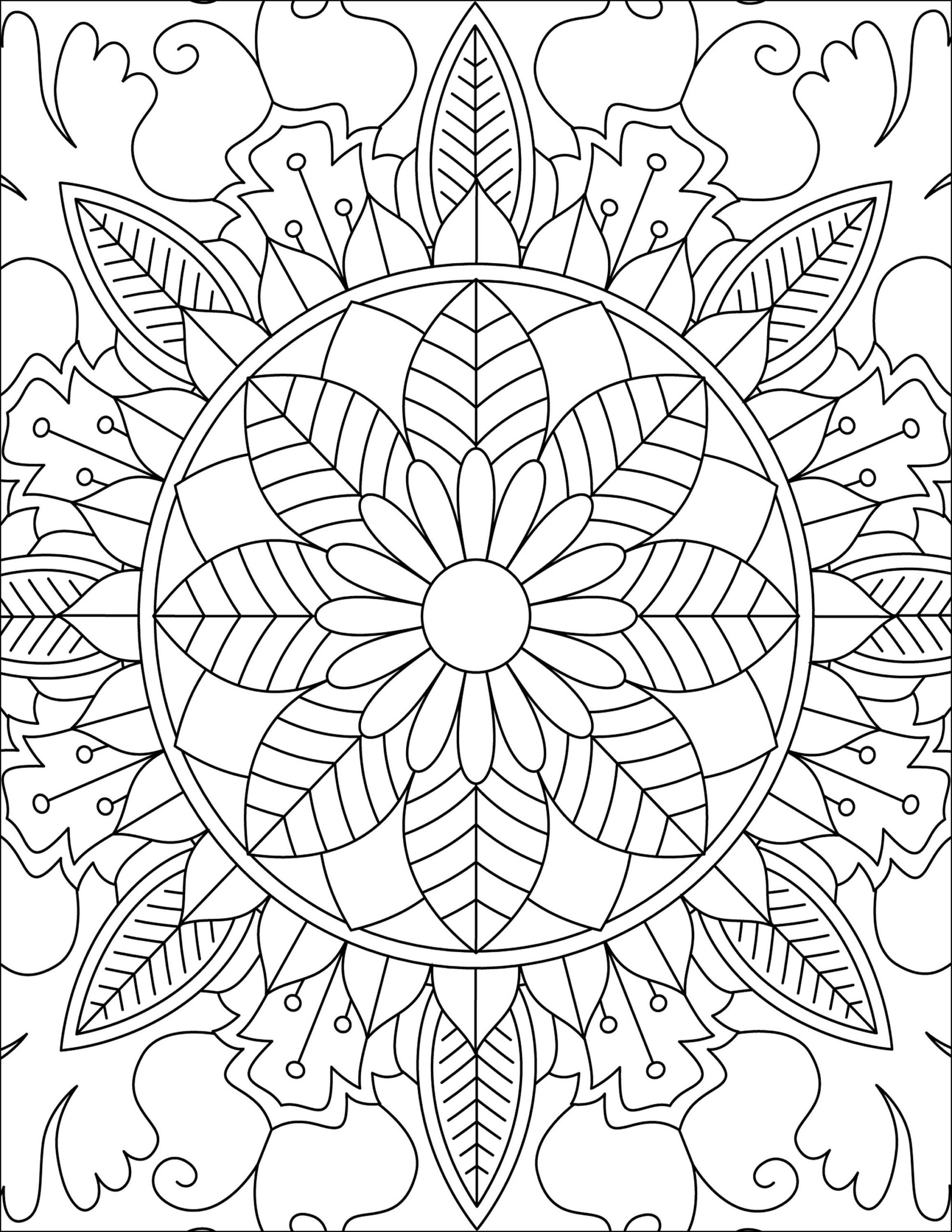 full page mandala coloring pages