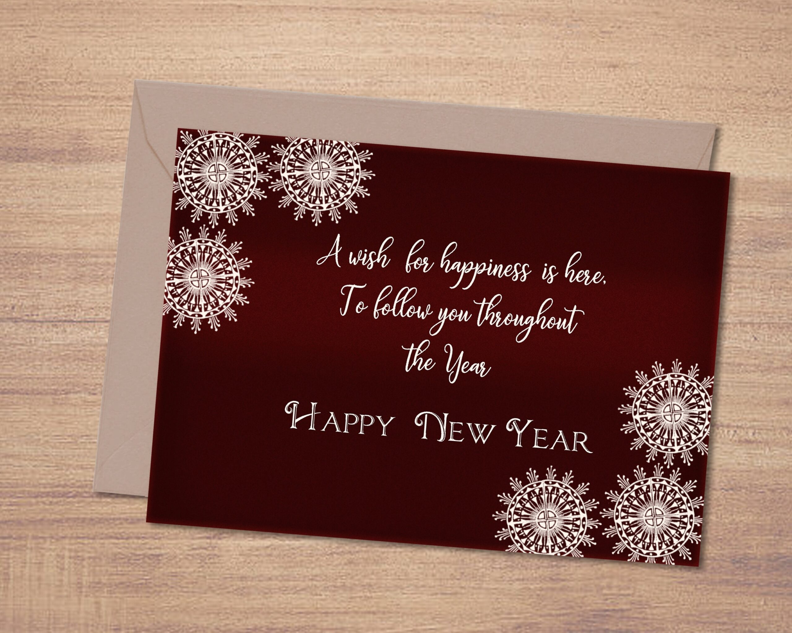 New Year Wishes For Card